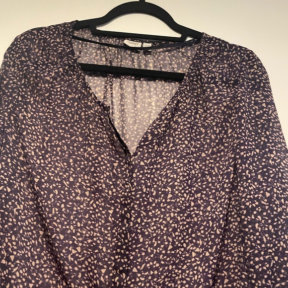 Esprit Purple Women’s Button Down Sheer Shirt Size XL - Picture 8 of 14